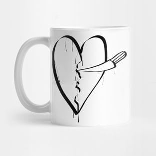 pierced heart Mug